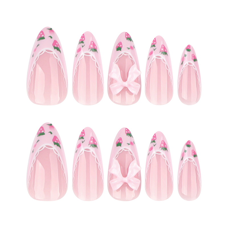Fairy Cream Pink Nails