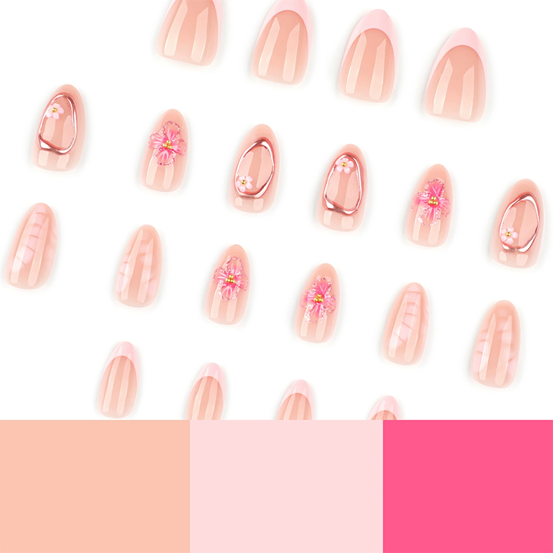 Rosy Touch Pink Nails