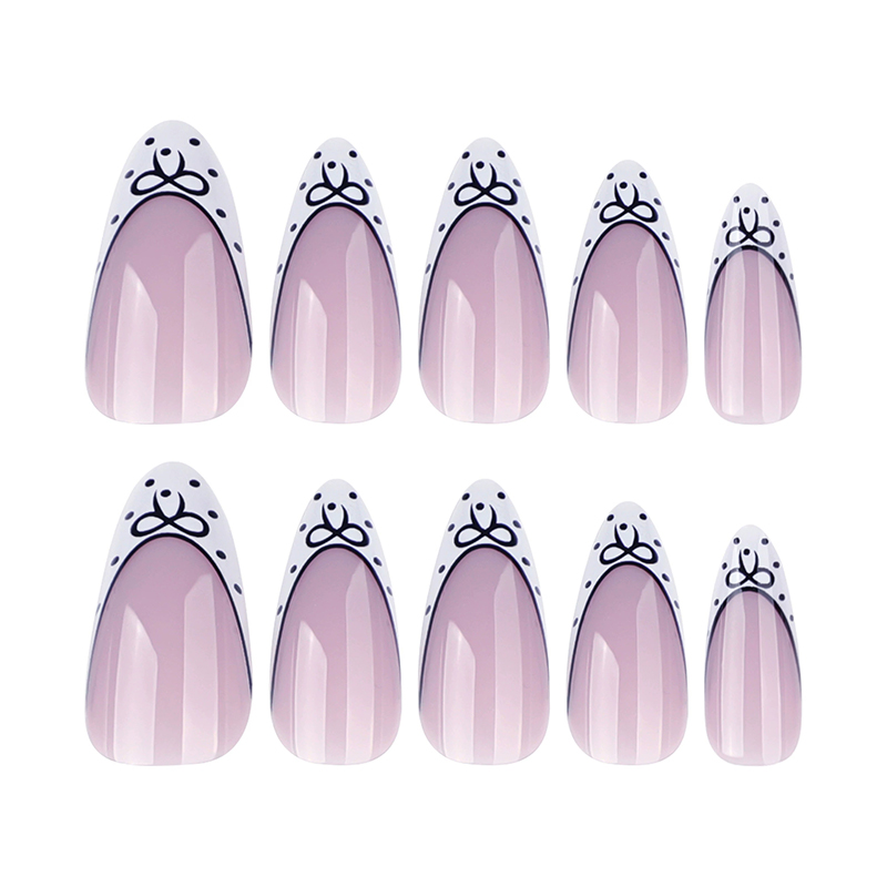 Lavender Dots Purple Nails