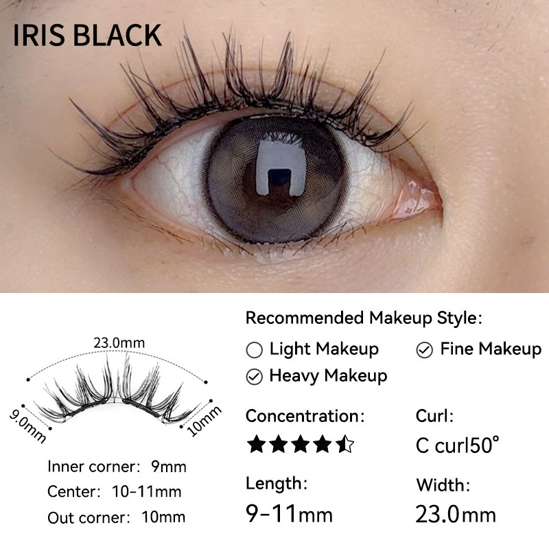 Iris Black 1 Pair Magnetic Lashes