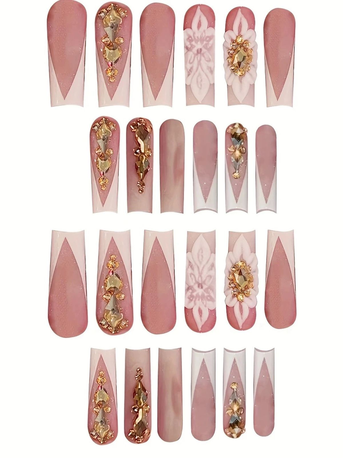 Gilded Rose Pink Nails