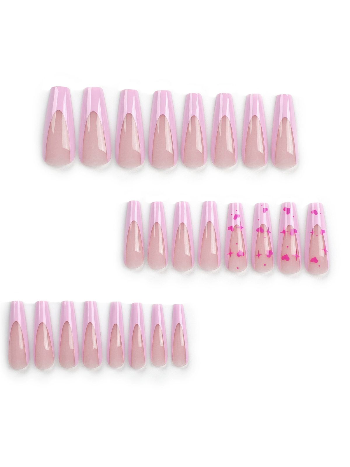 Sweet Hearts Pink Nails