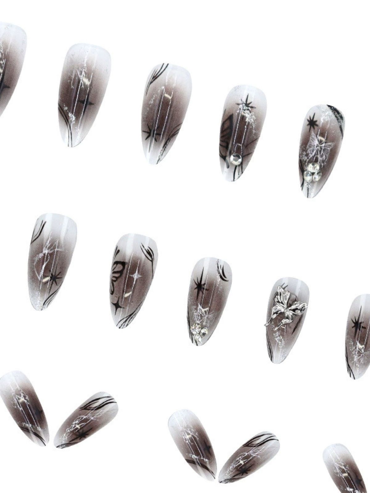 Night Sparkle Black Nails