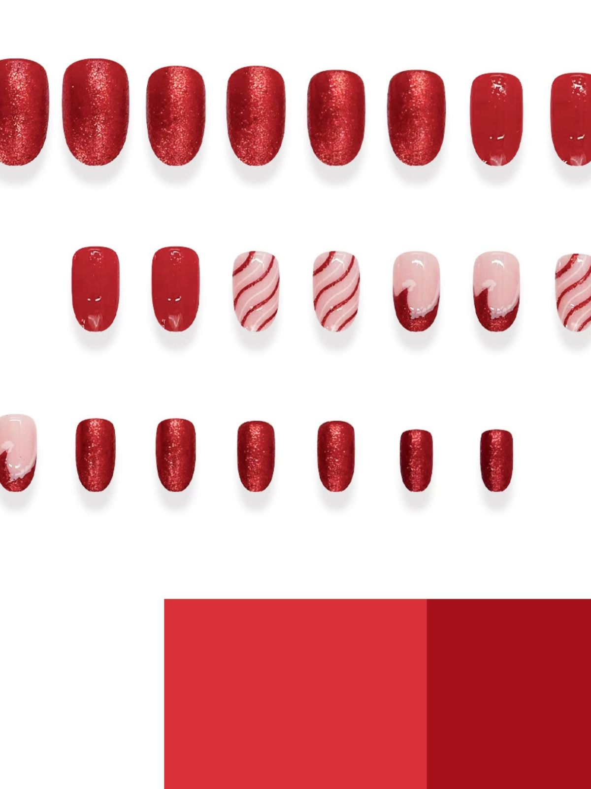 Winter Bliss Red Nails