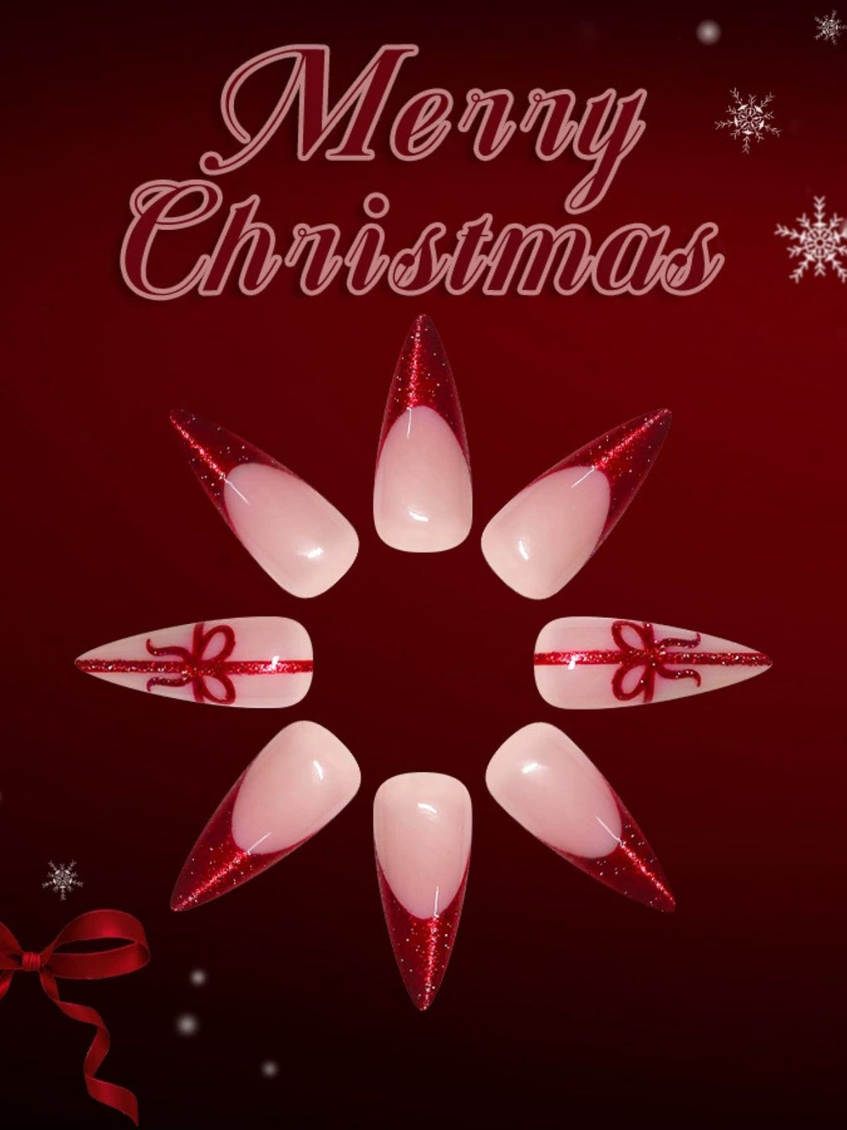 Cherry Bliss Red Nails