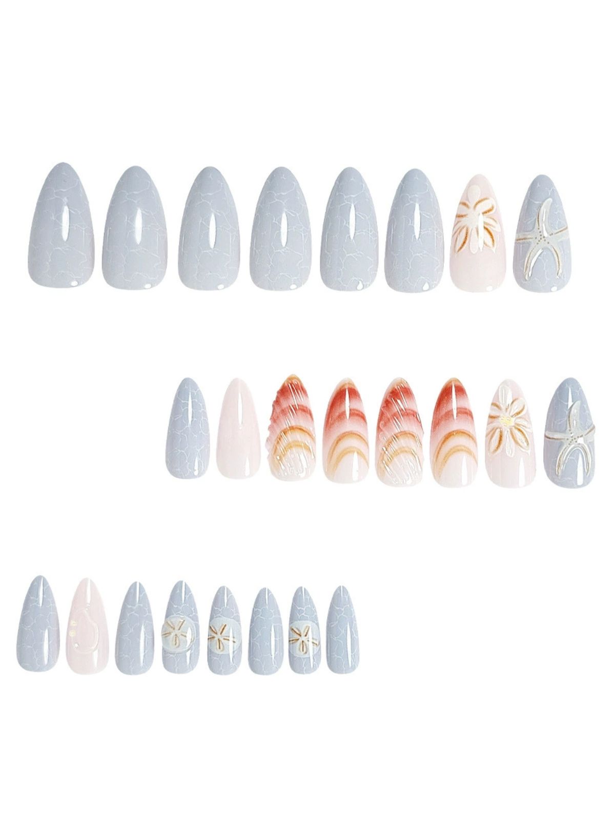 Tidal Treasures Multicolor Nails