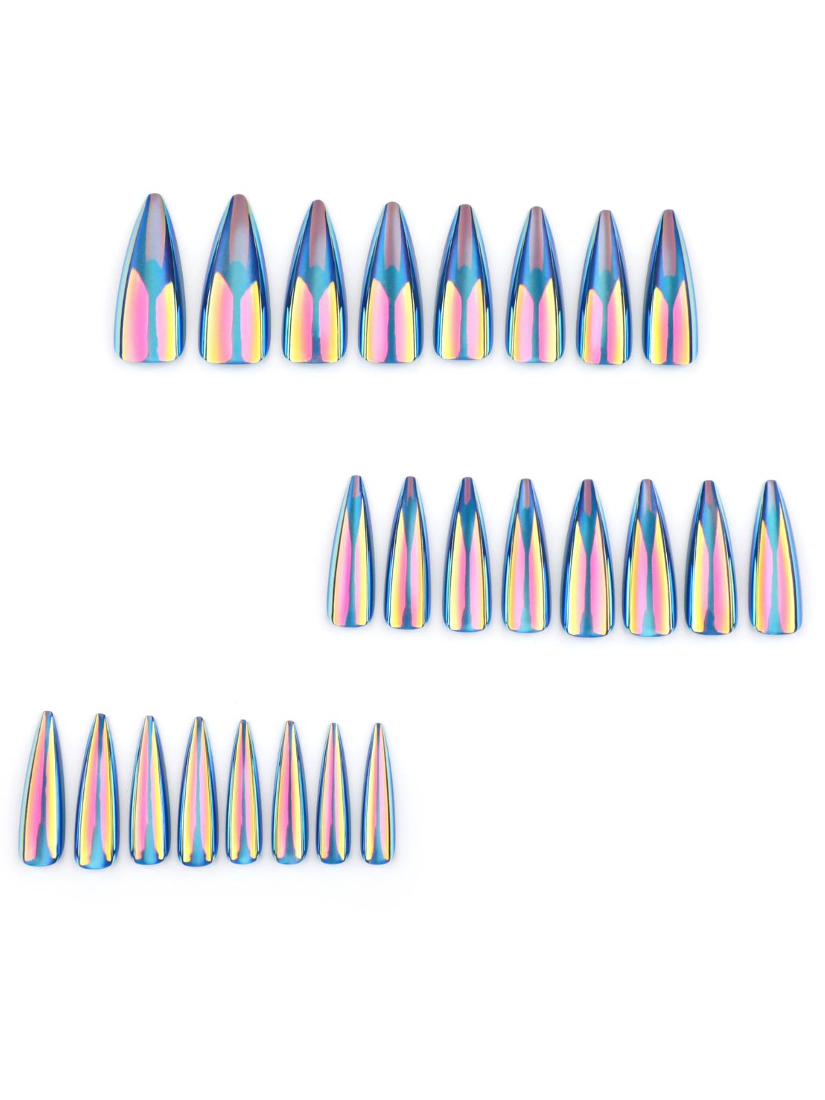 Electric Edge Blue Nails