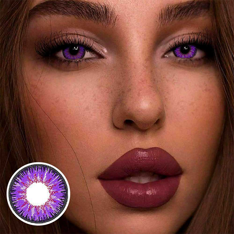 Vika Purple Yearly Contact Lenses