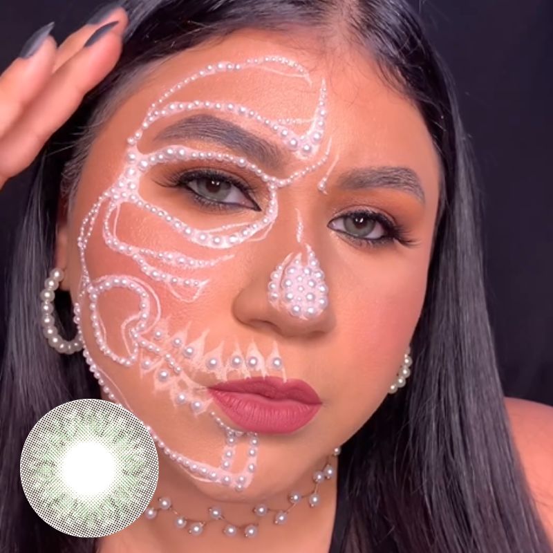 [US Warehouse] Wildcat Green Prescription Monthly Contact Lenses