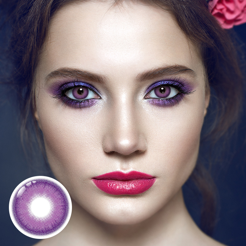 Zodiac Purple Prescription 6 Months Contact Lenses | 2pcs