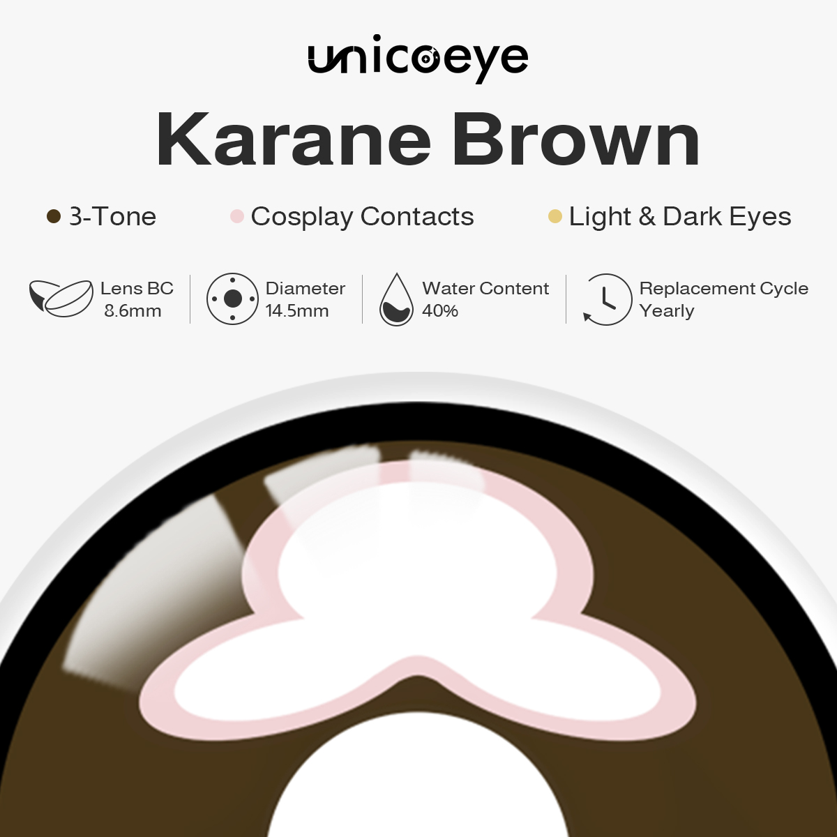 Red Cell Brown Costume Yearly Contact Lenses