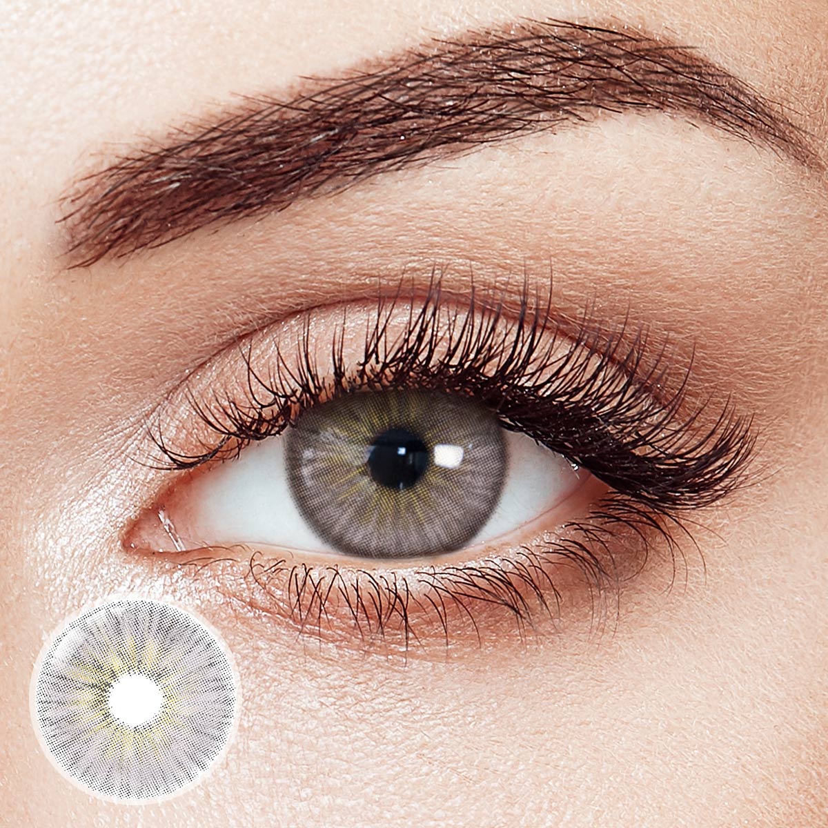 Angeles N Deep Gray Yearly Contact Lenses | 2 Pcs