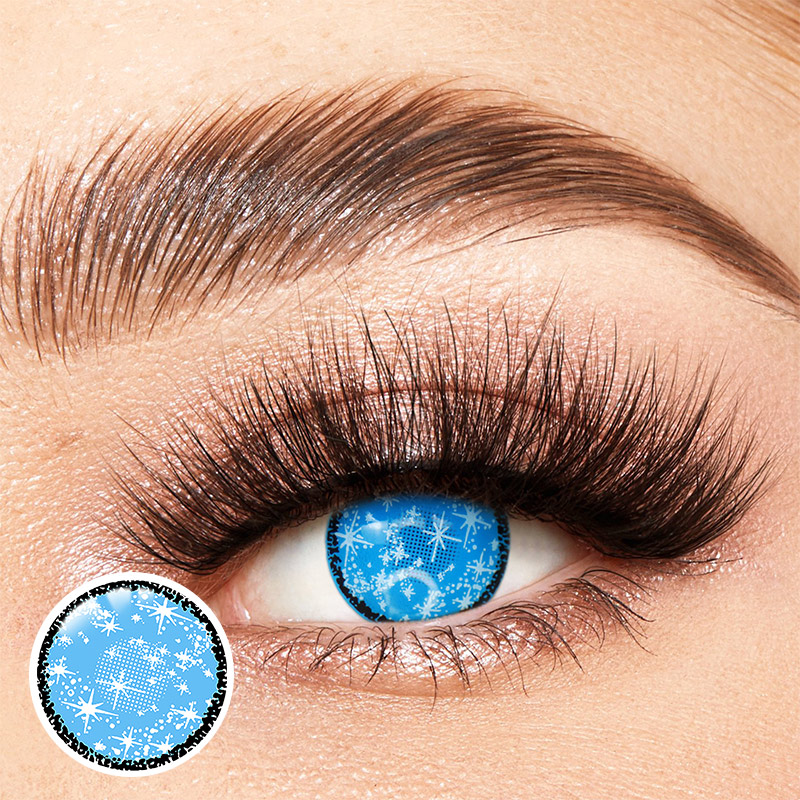 Blind Starry Blue Costume Yearly Contact Lenses