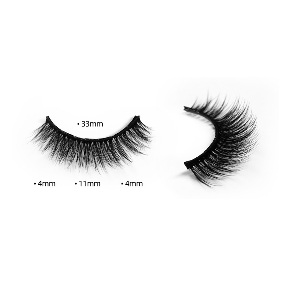 Country and Western 3 Pairs Natural Lashes