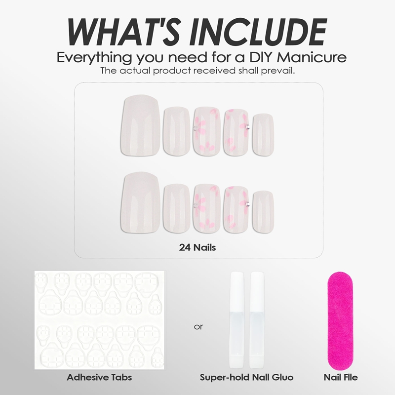 Soft Poetry Pink Nails