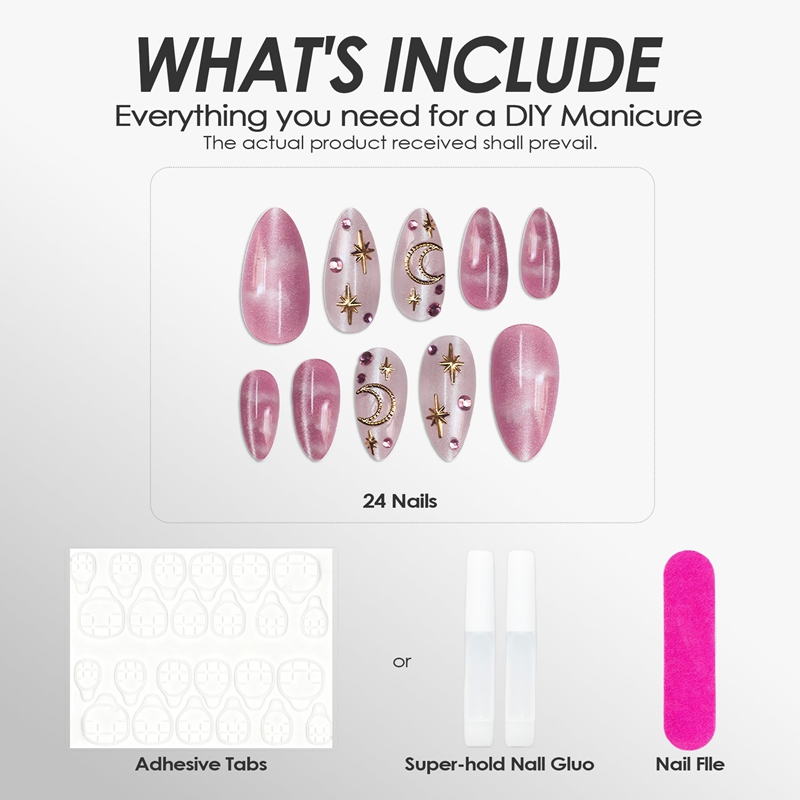 Luna Rose Pink Nails