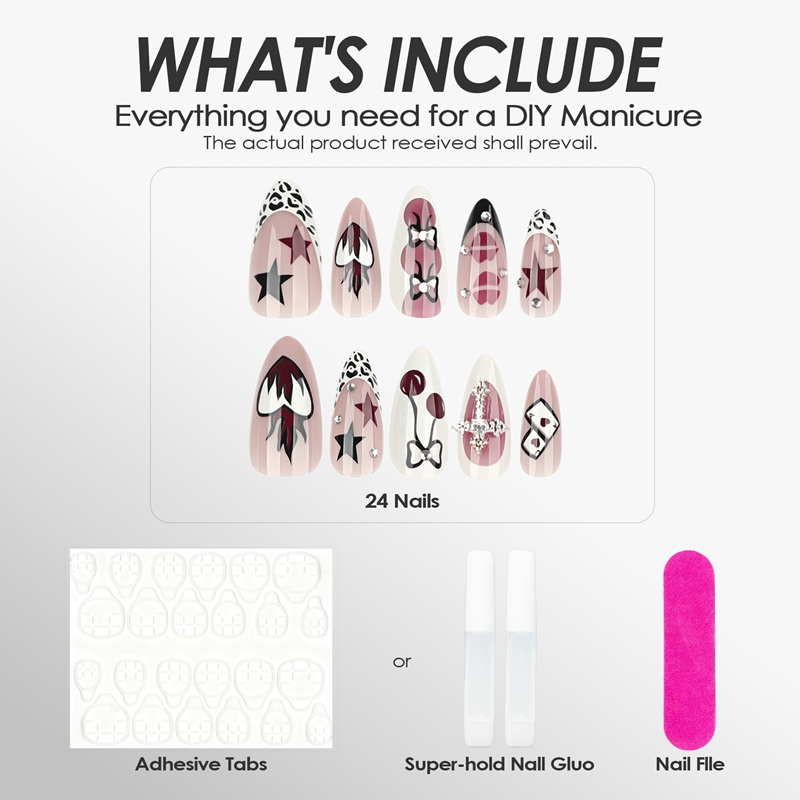 Cherry Casino Multicolor Nails