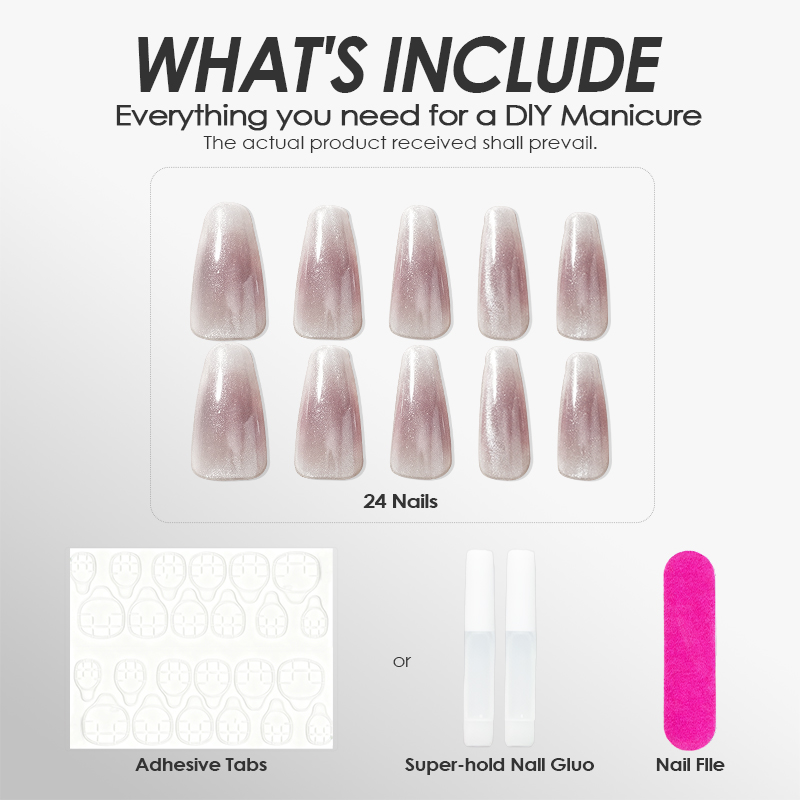 Nude Shimmer Light Khaki Nails