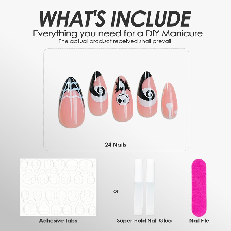 Pretty Haunted Pink Nails