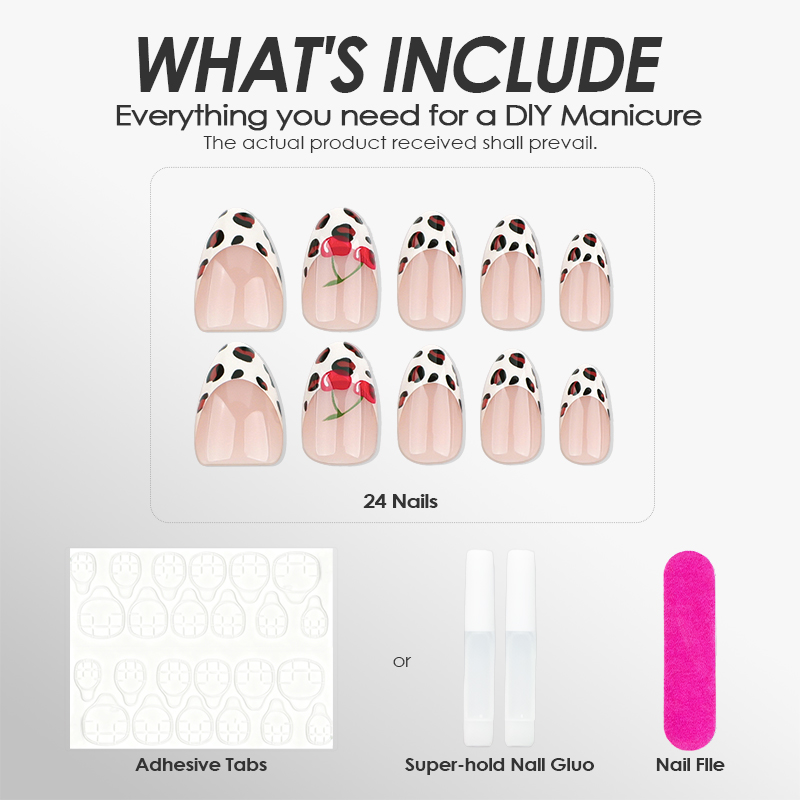 Wild Cherry Multicolor Nails