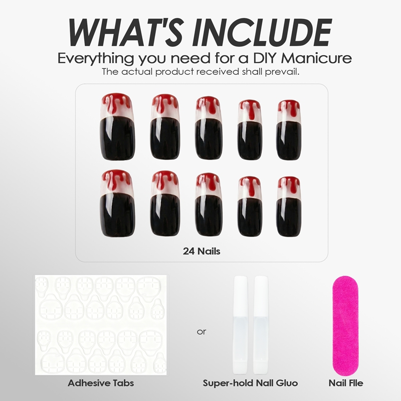 Vampire's Kiss Black Nails