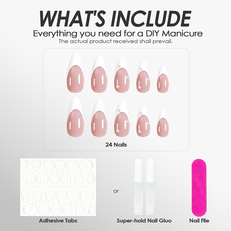 Ivory Lustre White Nails