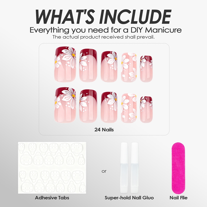 Blossom Kiss Pink Nails