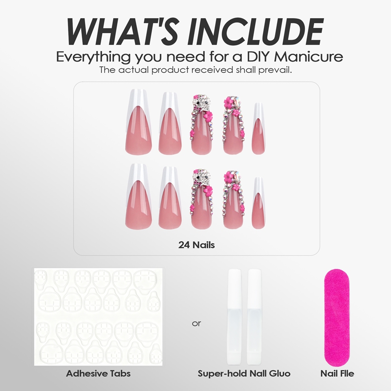 Sparkle Queen Pink Nails