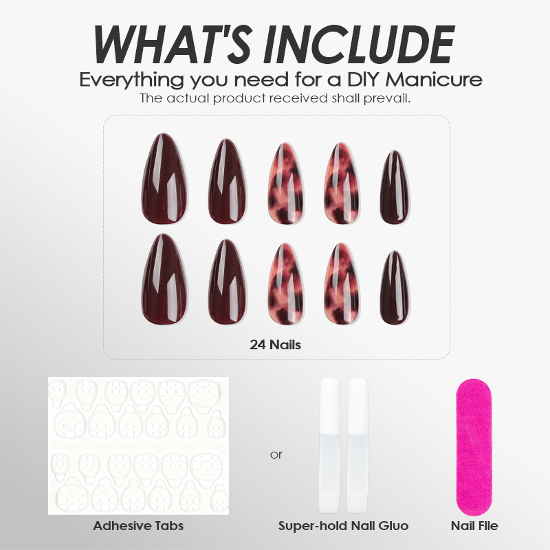 Leopard Nude Brown Nails