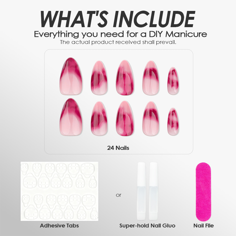 Raspberry Mist Red Nails