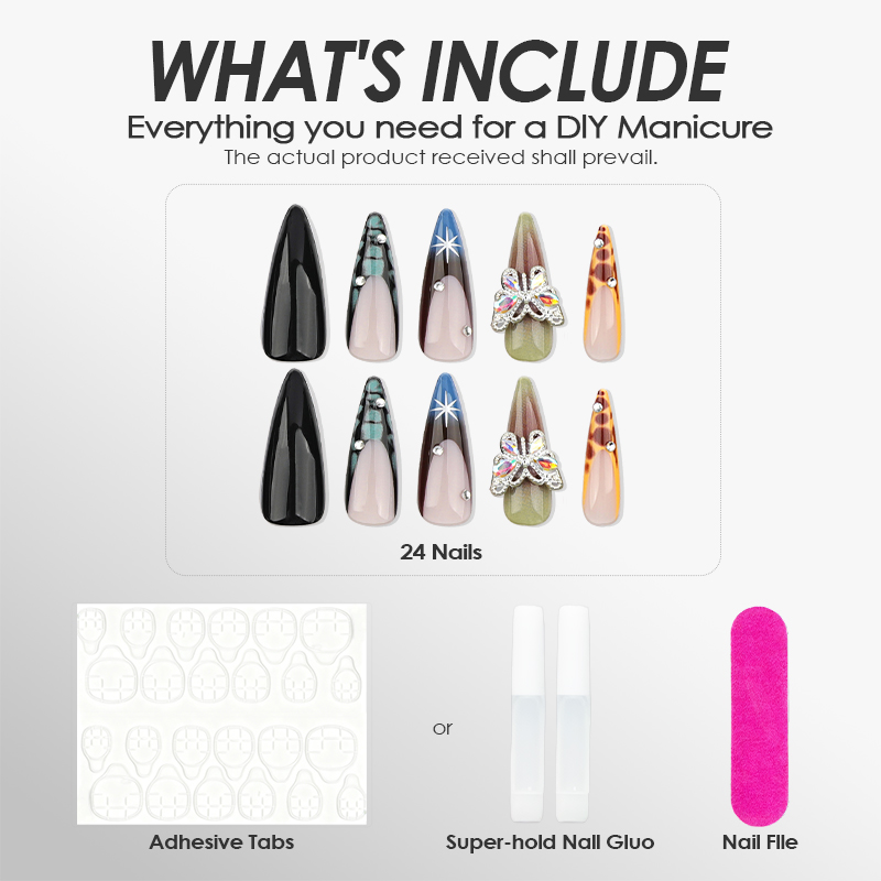 Flutterfly Fantasia Multicolor Nails