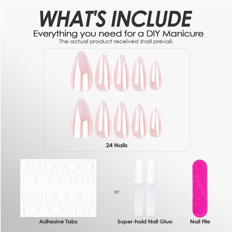 Romantic Champagne Nails