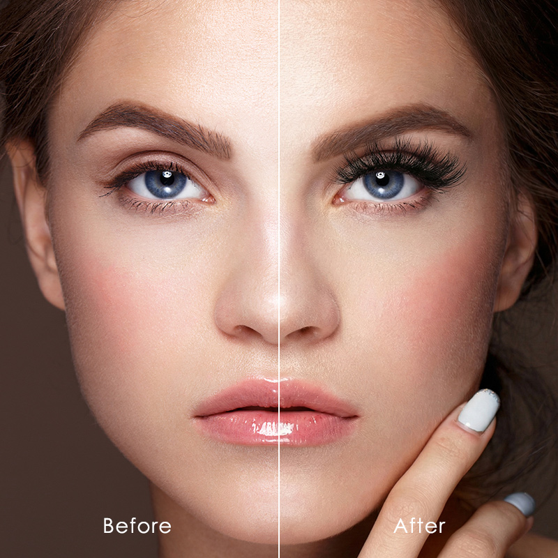 Divine Secret 10 Pairs Natural Glue-on Lashes