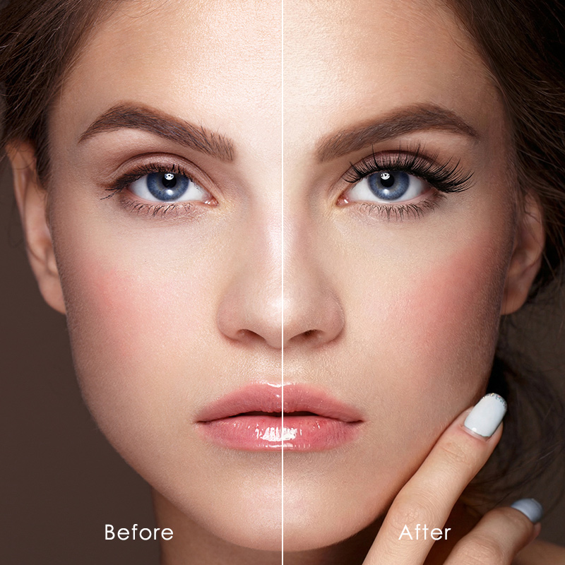 Coral Myth 10 Pairs Natural Glue-on Lashes