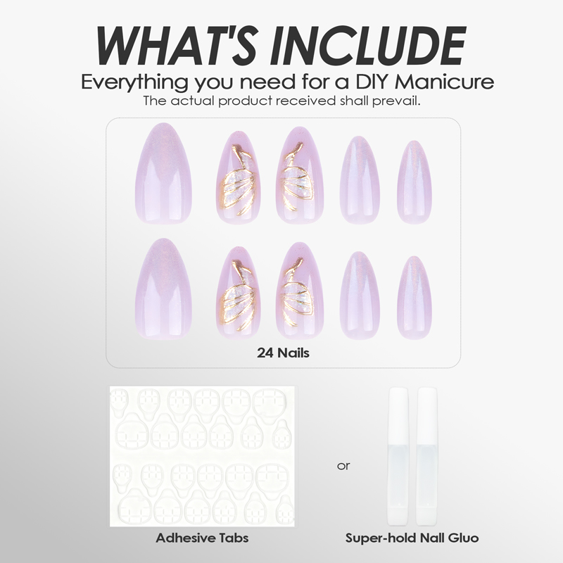 Magic Mirror Purple Nails