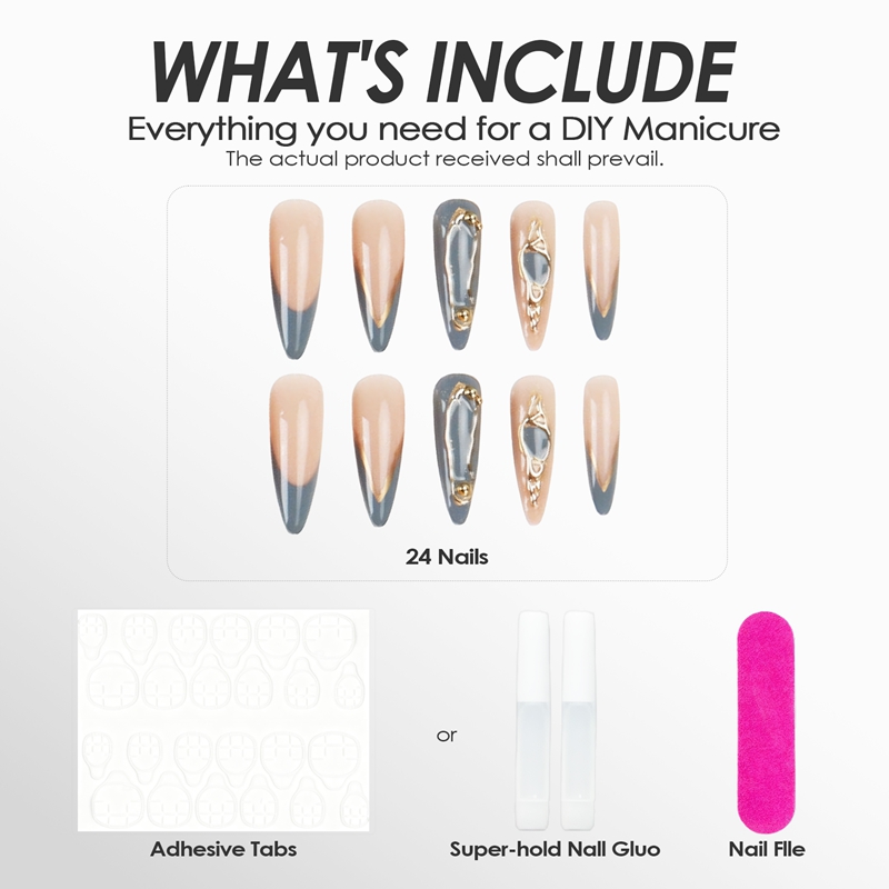 Cobalt Crown Blue Nails