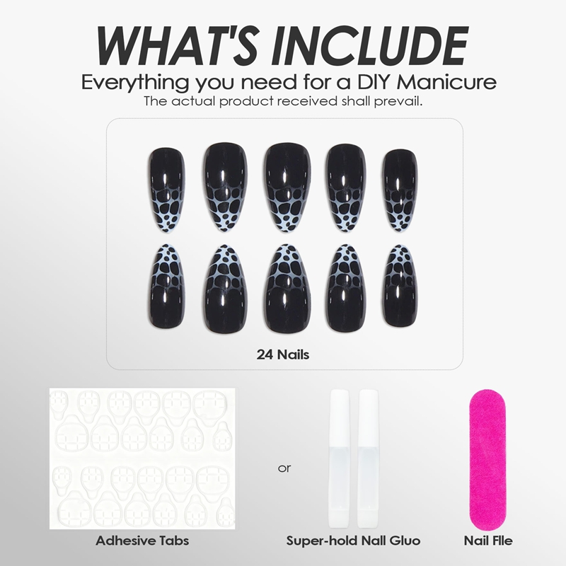 Midnight Storm Black Nails