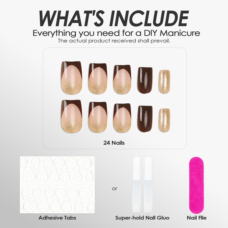 Cocoa Twinkle Brown Nails