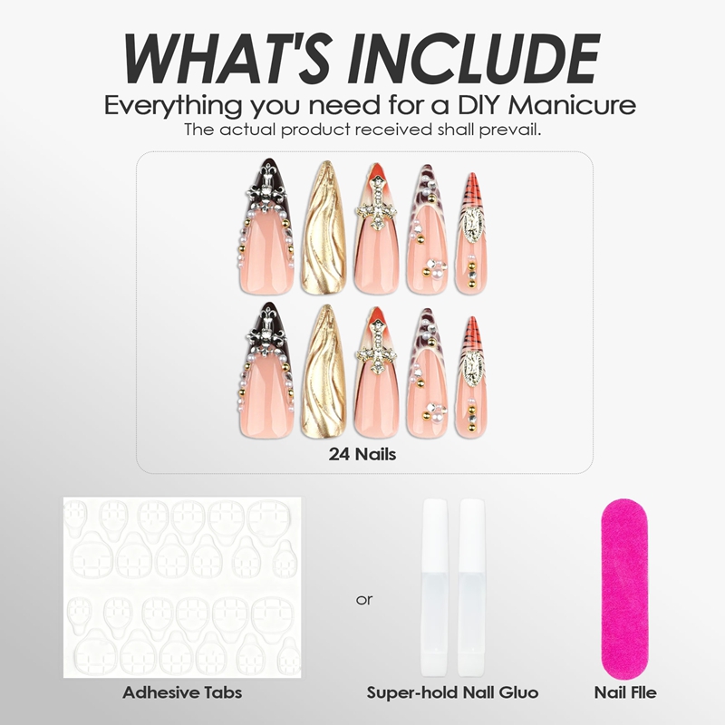 Wild Glamour Multicolor Nails