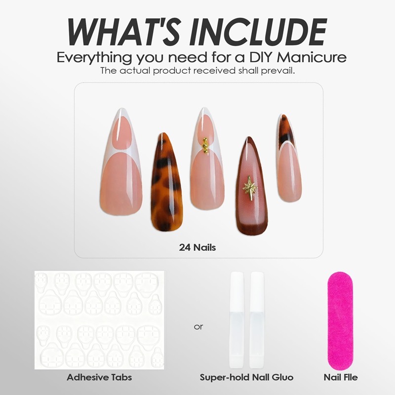 Tortoise Luxe Red Nails