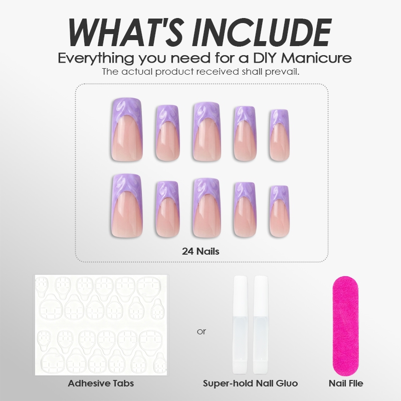 Violet Kiss Purple Nails