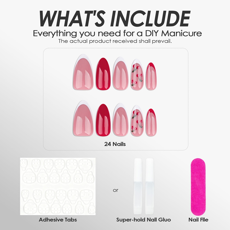 Cherry Crush Pink Nails