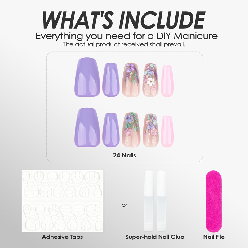 Floral Poetry Multicolor Nails