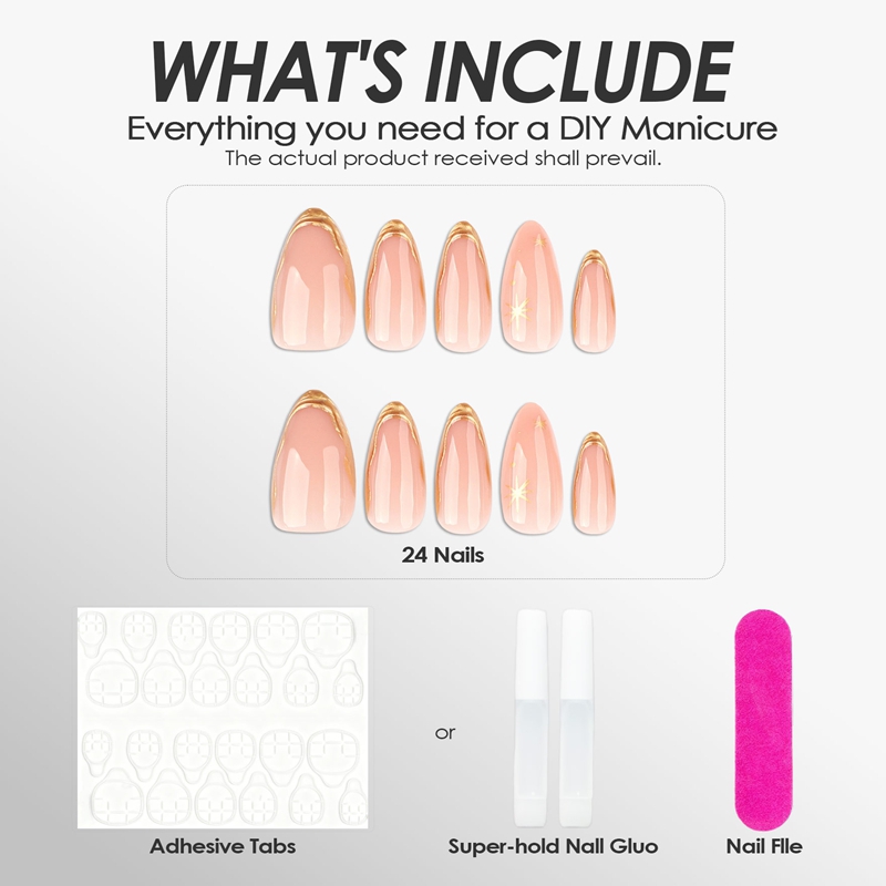 Radiant Muse Gold Nails