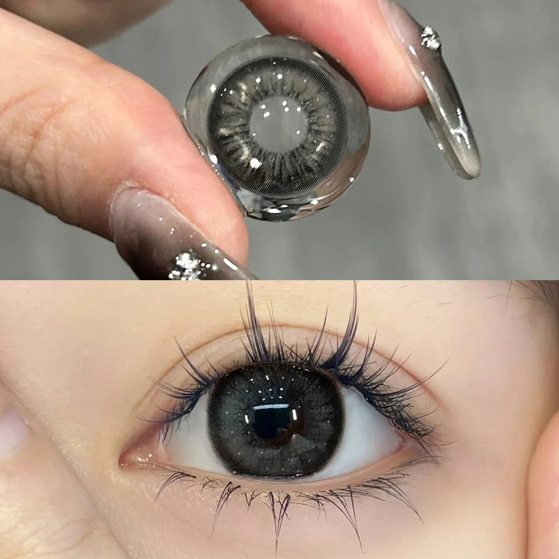 Snowfall Black Yearly Contact Lenses