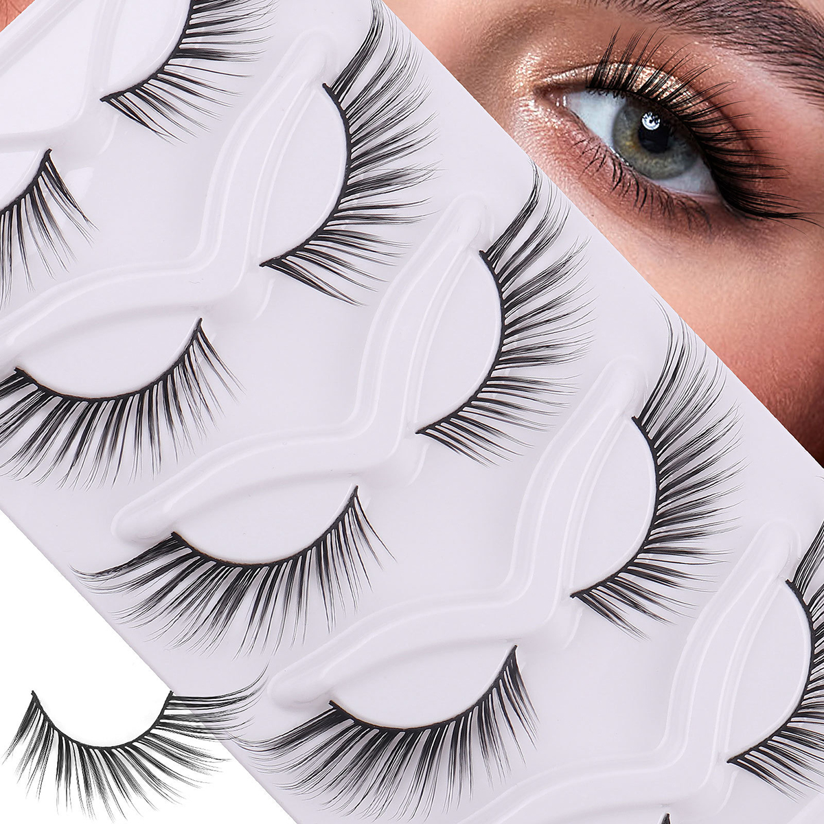 Today's Luck 5 Pairs Natural Lashes