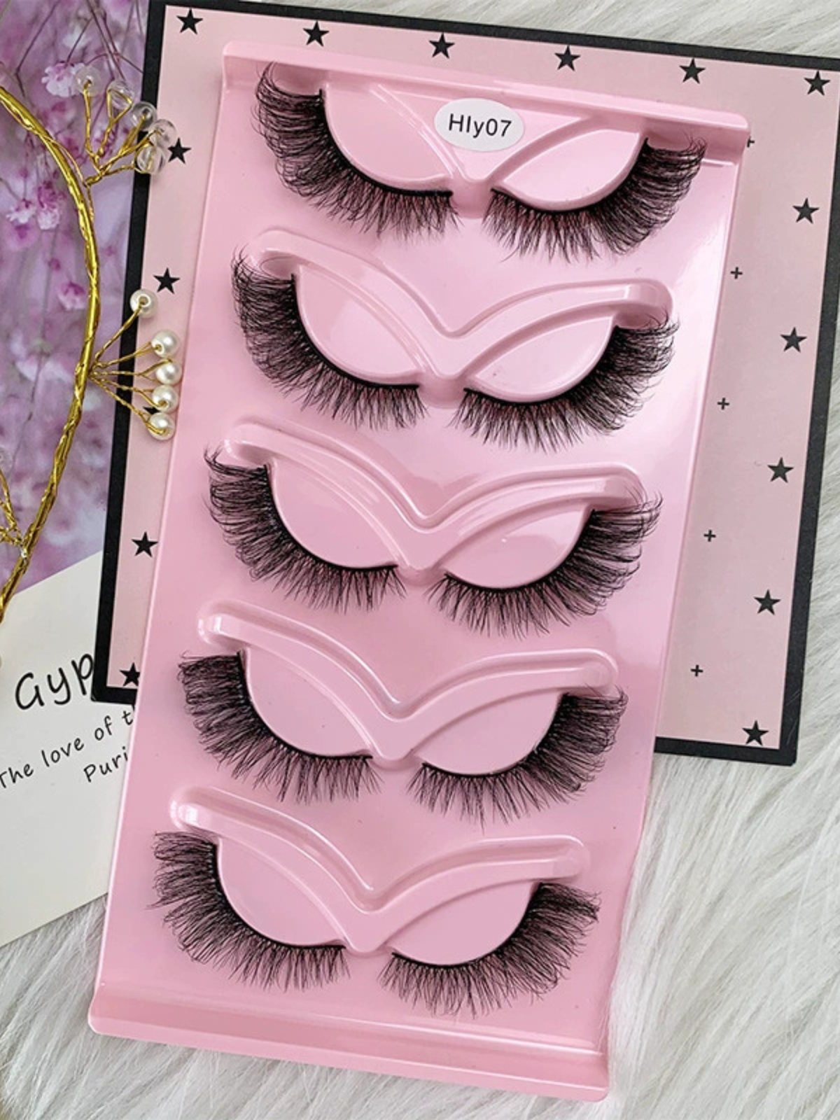Black Pearl 5 Pairs Natural Lashes