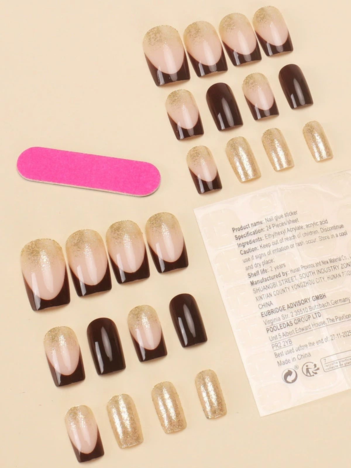 Cocoa Twinkle Brown Nails