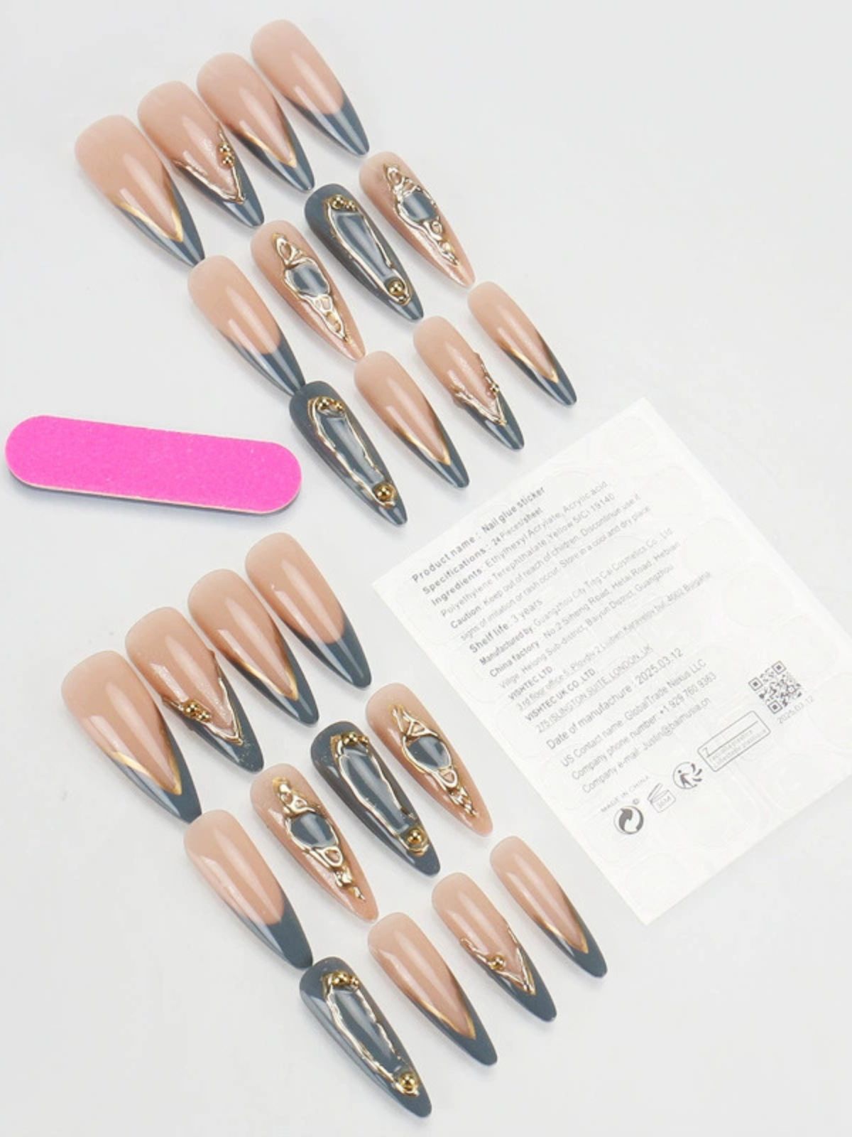 Cobalt Crown Blue Nails