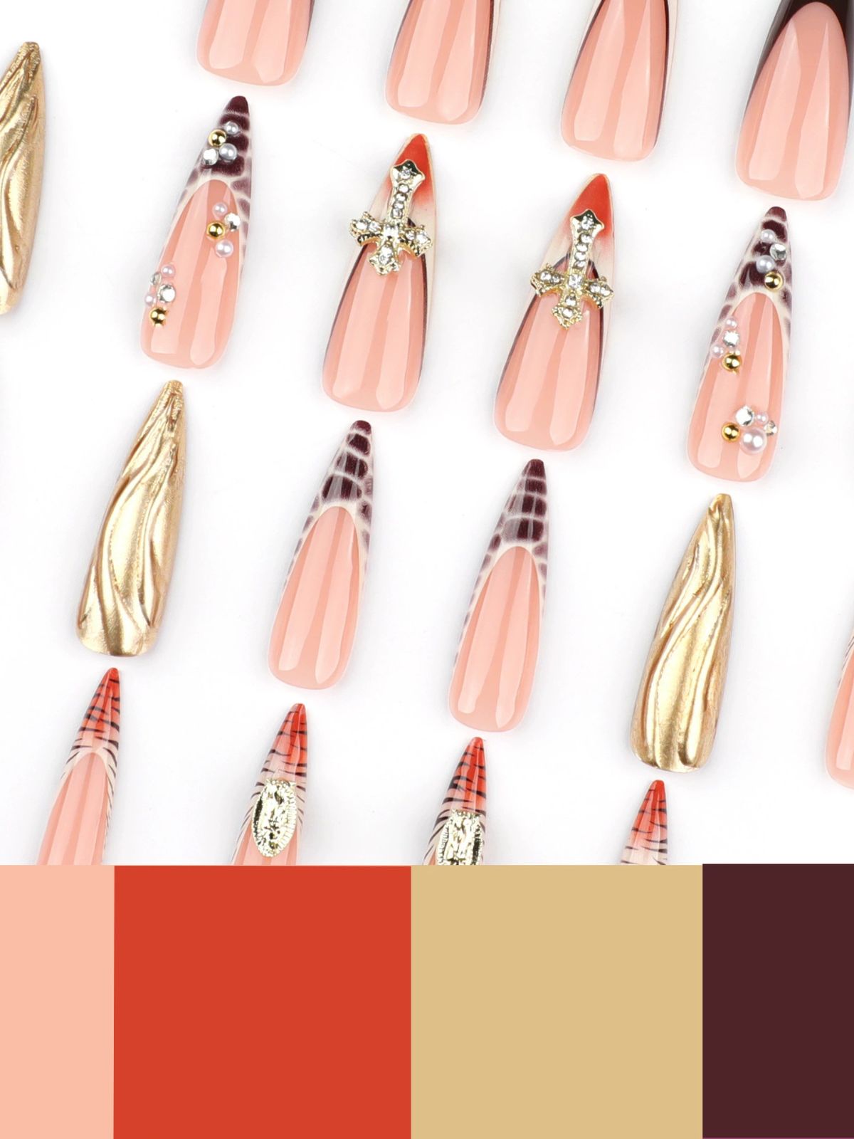 Wild Glamour Multicolor Nails